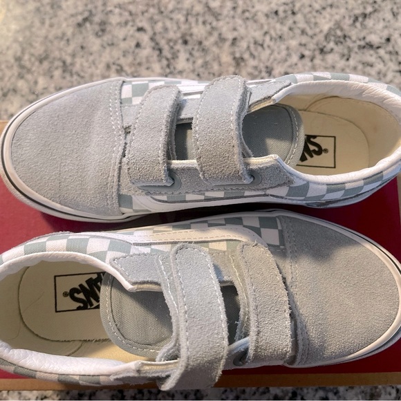 Vans Kids Checkerboard Sneakers - Gray - Picture 2 of 3